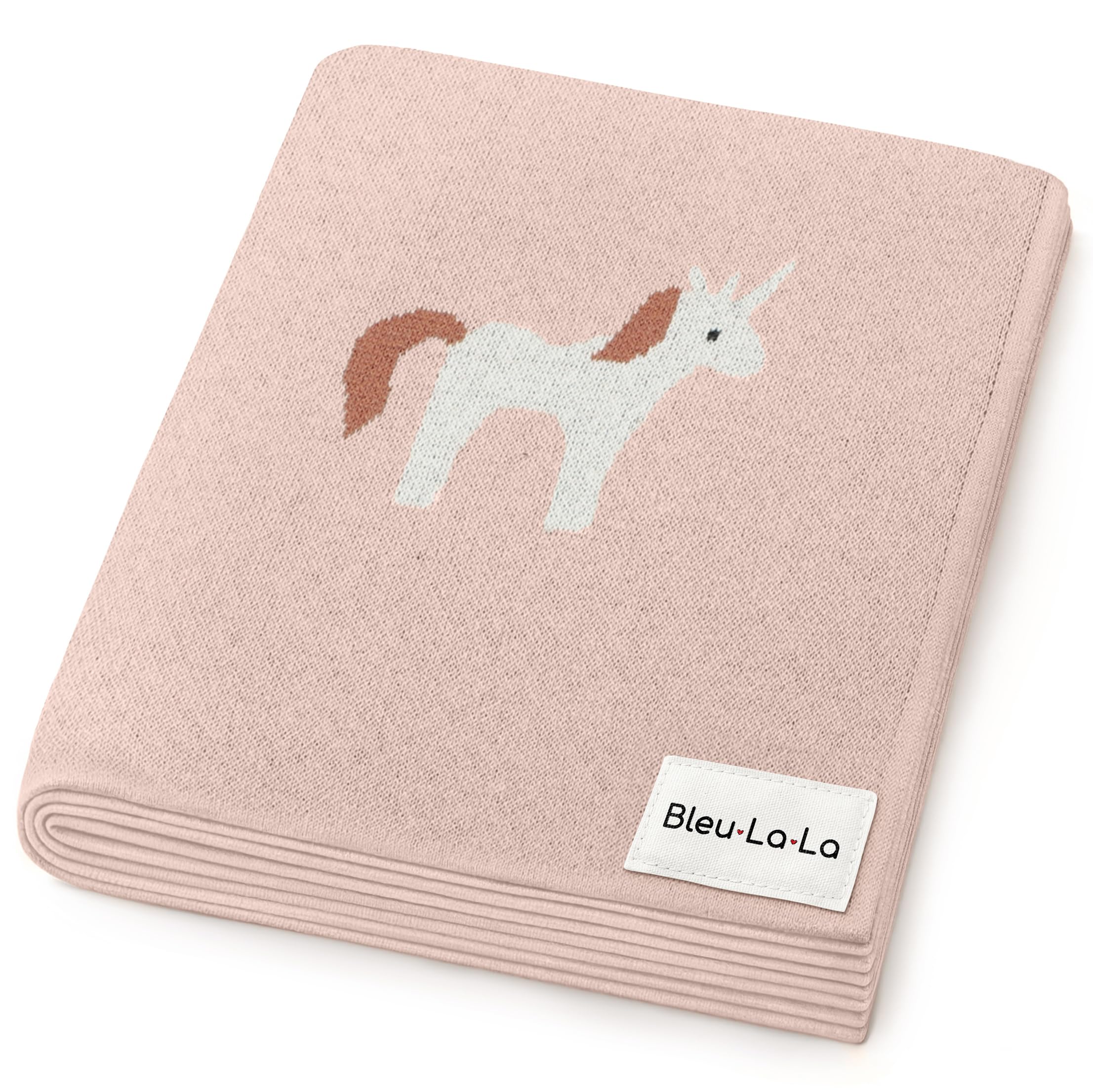 Baby Swaddle Blanket for Girls 100% Cotton Buttery Soft Cozy Receiving Swaddle Crib Stroller Blanket for Shower Gift Registry for Newborns, Infants, Toddlers (Unicorn - Pink)