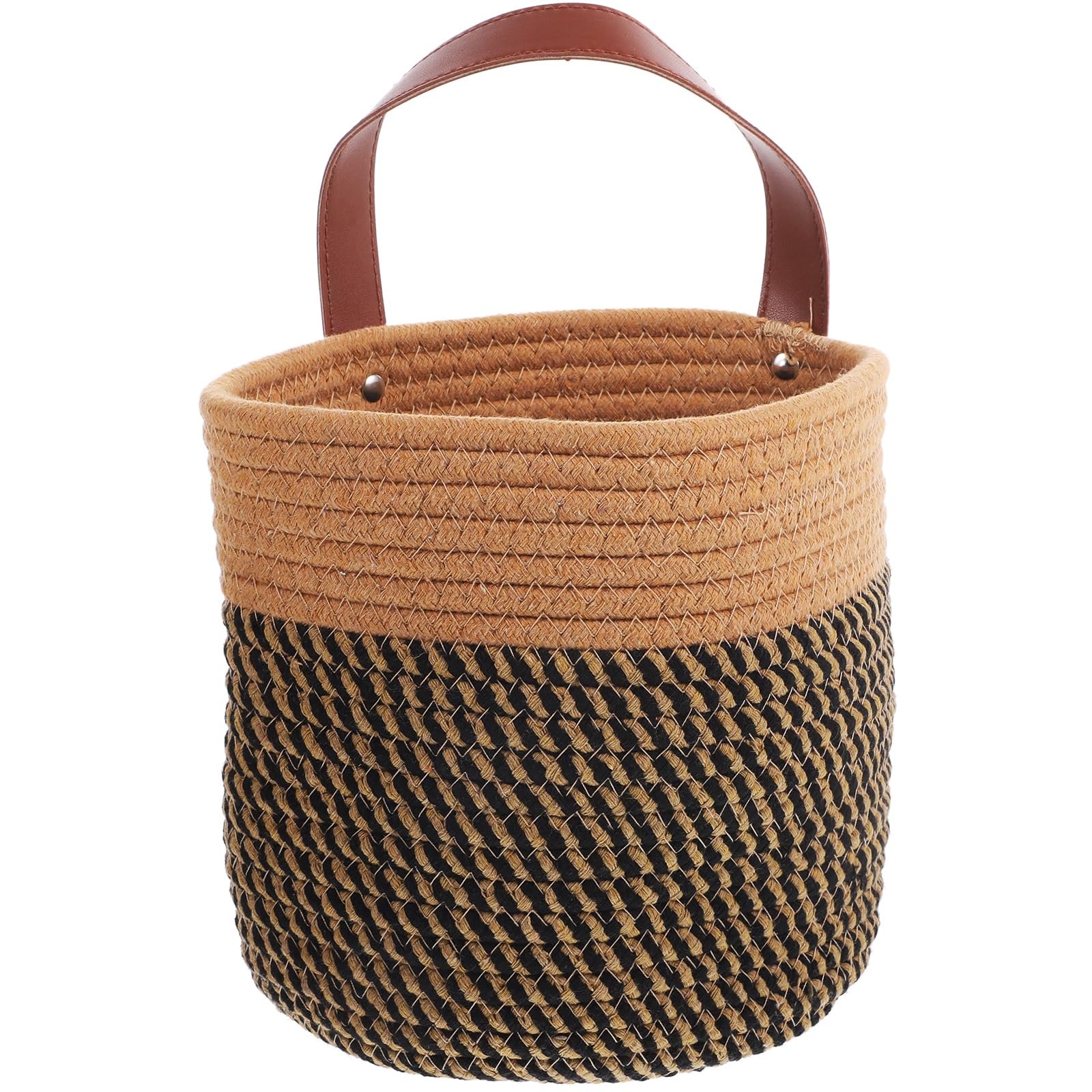 Panier Suspendu Intérieur Jardin Mural et Pot de Fleurs en Fibre Tressée Naturelle