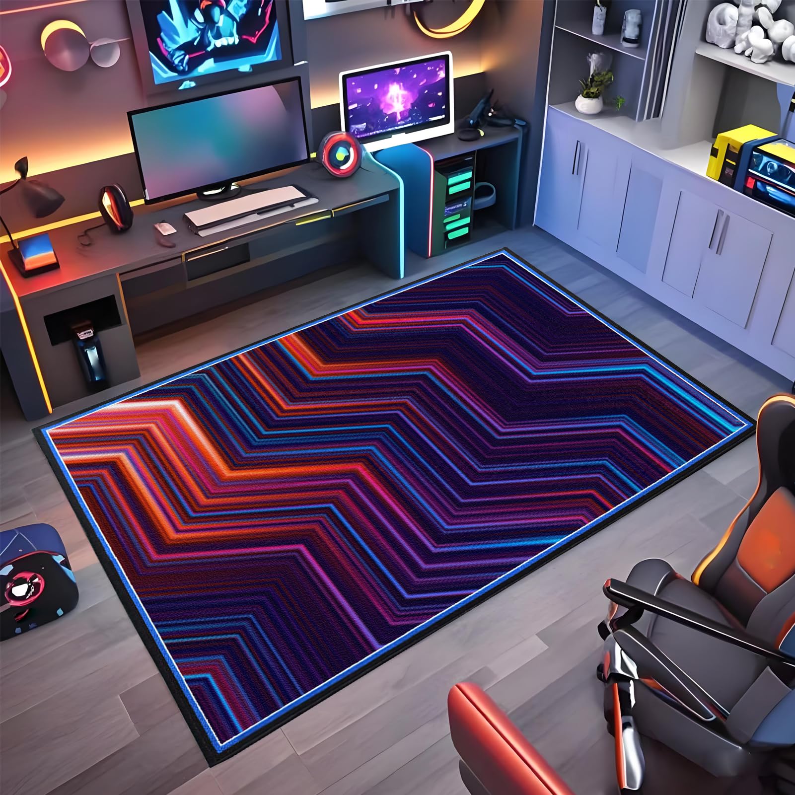 Wuzqju Gaming Chair Mat Non-slip Office Chair Mat for Hardwood Floor 70 x 120 cm Heavy Duty Office Chair Mats for Carpeted and Hardwood Floor Multi-Purpose Floor Protector for Home Office Gaming Room