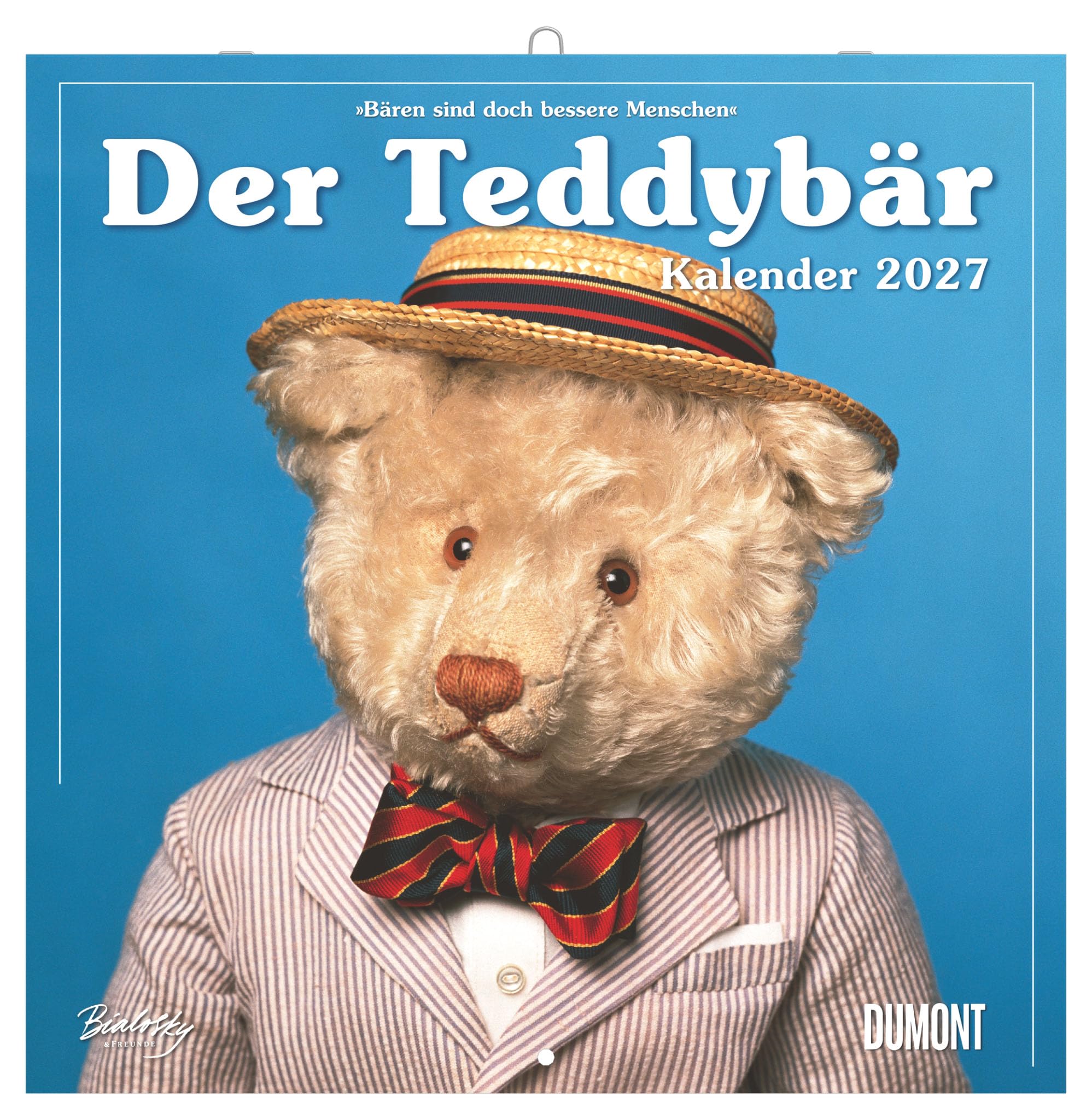 Der Teddybär Kalender 2027: Wandkalender 30x30 cm (30x60 cm geöffnet) mit Notizkalendarium und 12 liebevollen Teddy-Szenen