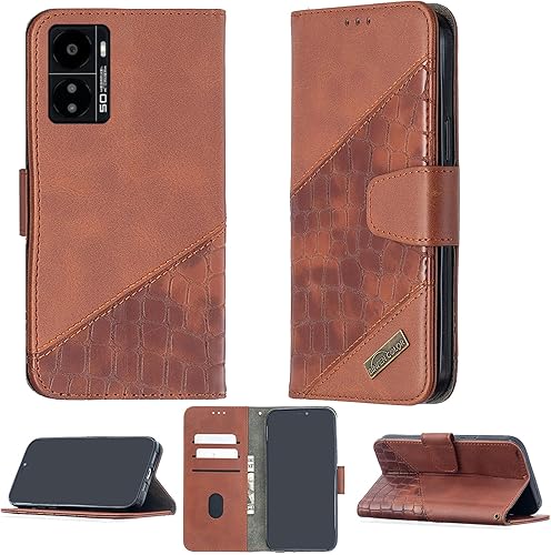 Miniatura 1 de Kalley - Funda negra 3 compatible con Kalley Black 3, funda para teléfono con soporte abatible, estilo cartera, estilo cartera BF04, color marrón