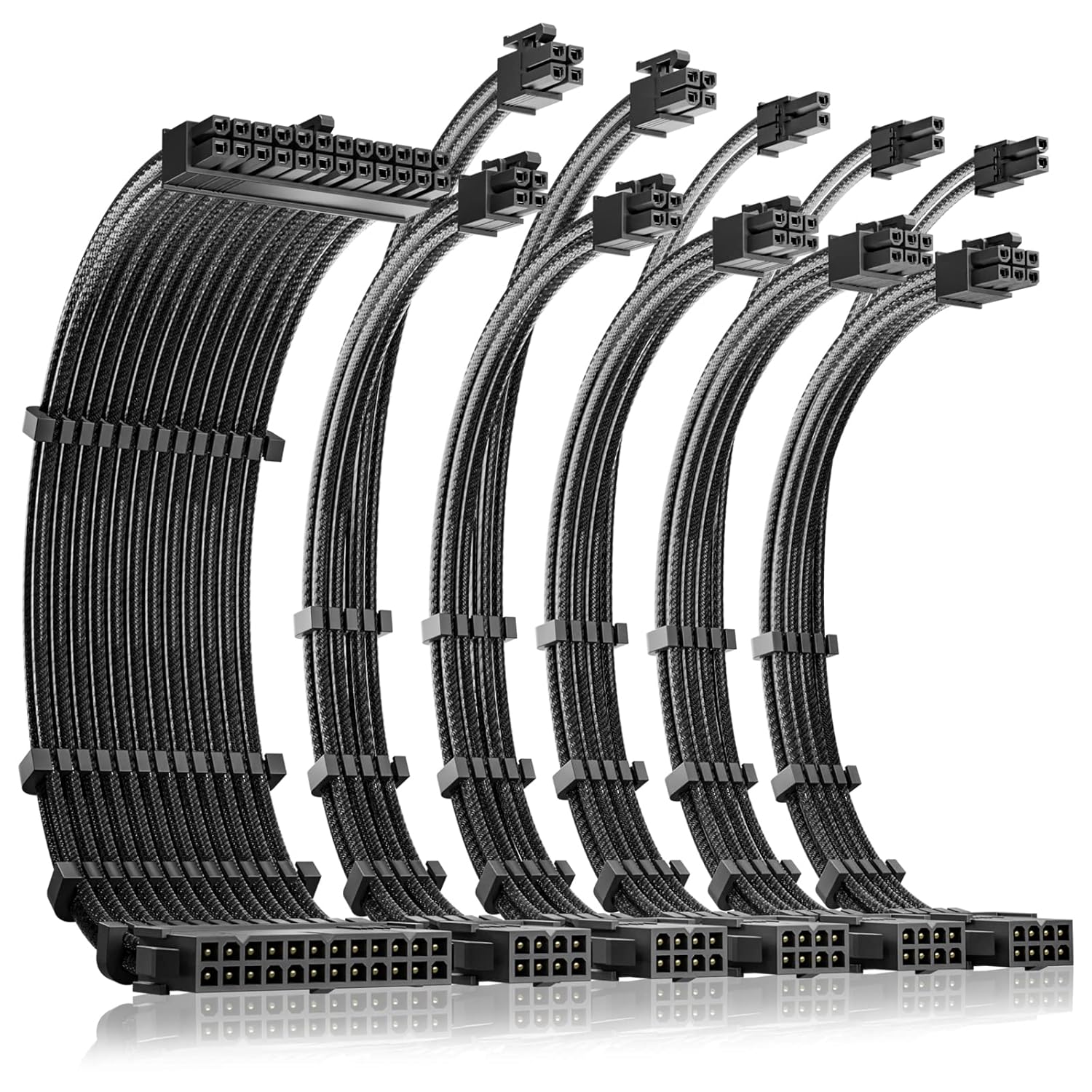 Antec Standard Power Supply Sleeved Cable, PSU Extension Cable Kit / 1x24pin ATX