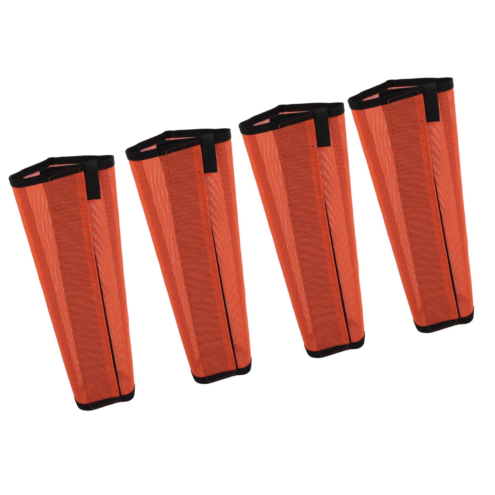 Horse Fly Boots, Tear Horse Fly Leggings Prevent Trampling Comfortable Fine Mesh for Horse Race (Orange)