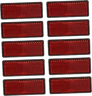 Totority 10 Pcs Folha Reflexiva Tira De Carro Fita Reflexiva Marcadores De Entrada De Automóveis Refletores Em Pólos Triângulos De Segurança Ponto Aprovado Vara Em Refletores De Carro