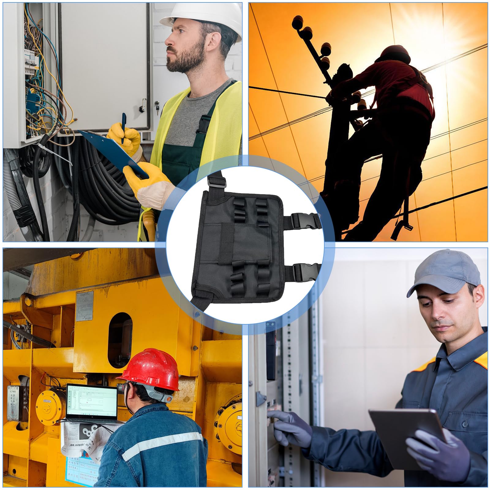 Cintura Porta Attrezzi, Borsa Porta Attrezzi Uomini, Marsupio Elettricista Portatile, Marsupio Porta Attrezzi Versatile, Porta Attrezzi da Cintura Contenitore per Cacciaviti e Chiavi Inglesi