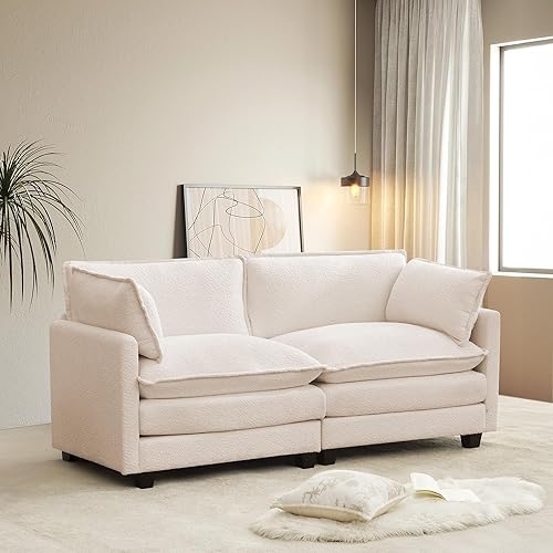 78" Loveseat Sofa, Modern Oversized Modular Sectional Love Seat Couches