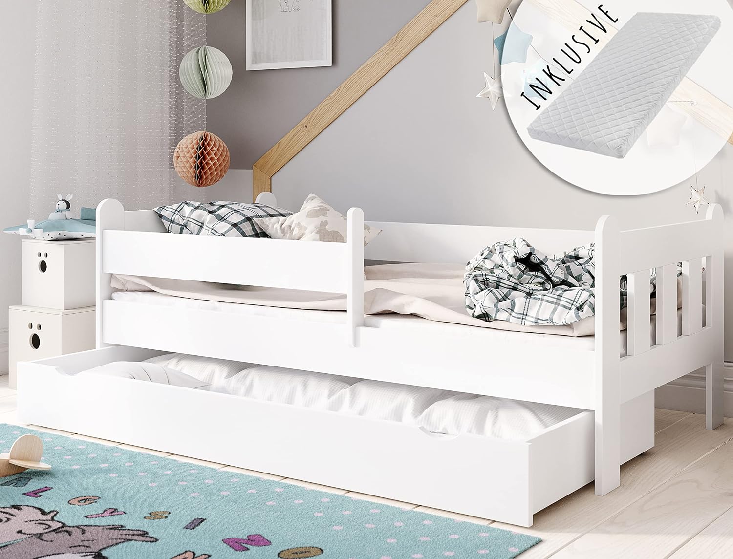 Kinderbett Mit Rausfallschutz 80x160