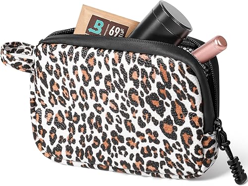 SafeDelux Bolsa a prueba de olores, contenedor con forro de carbono, organizador a prueba de olores, para pipa de fumar, 6.3 x 4.3 pulgadas, bolsa