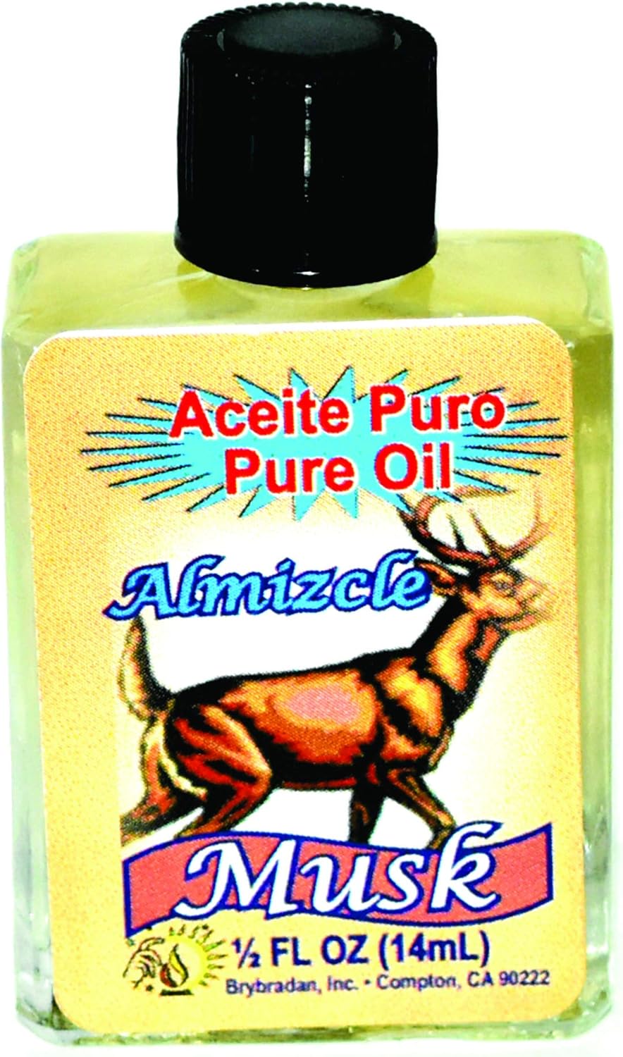 6 PIECES BRYBRADAN MUSK PURE OIL ALMIZCLE ACEITE PURO ½ FL.OZ. (14.7 ML)