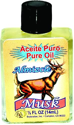 3 PIEZAS ACEITE PURO DE BRYBRADAN MUSK ALMIZCLE ACEITE PURO  FL.OZ. (14.7 ML)