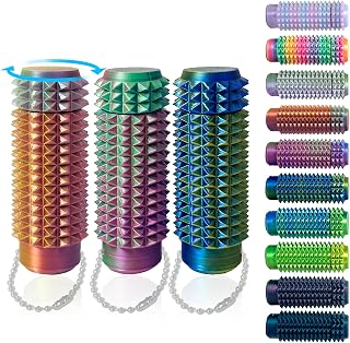Little Ouchies,Pain Stim Fidget for Adults,Spiky Grippie Stim Keychain for Stress & Anxiety Relief,Novelty Sensory Fidget Toy for Friends & Family(3 Pack & 3 Color Changes)