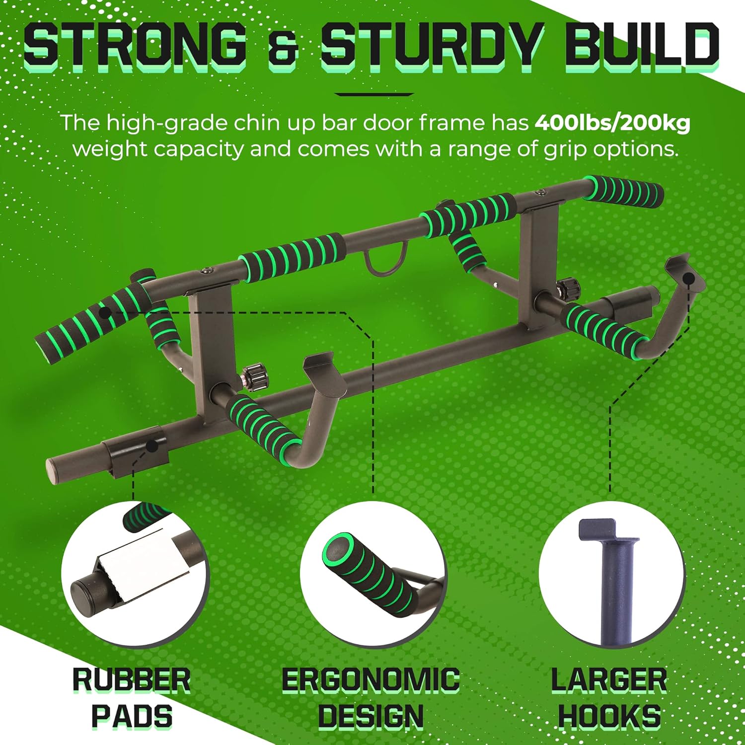 【特別訳あり特価】 BODYROX プルアップバー ドアウェイ マルチグリップ チンアップバー ホーム ジム フィットネス 高架デザイン 高