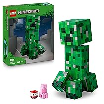 LEGO Minecraft Creeper Giocattolo – Action Figure di Mob Snodabile con Scomparto Segreto con Maiale e Elemento TNT – Regalo per Gamer, Bambini, Bambine e Fan Adolescenti da 10 Anni in su – 21276