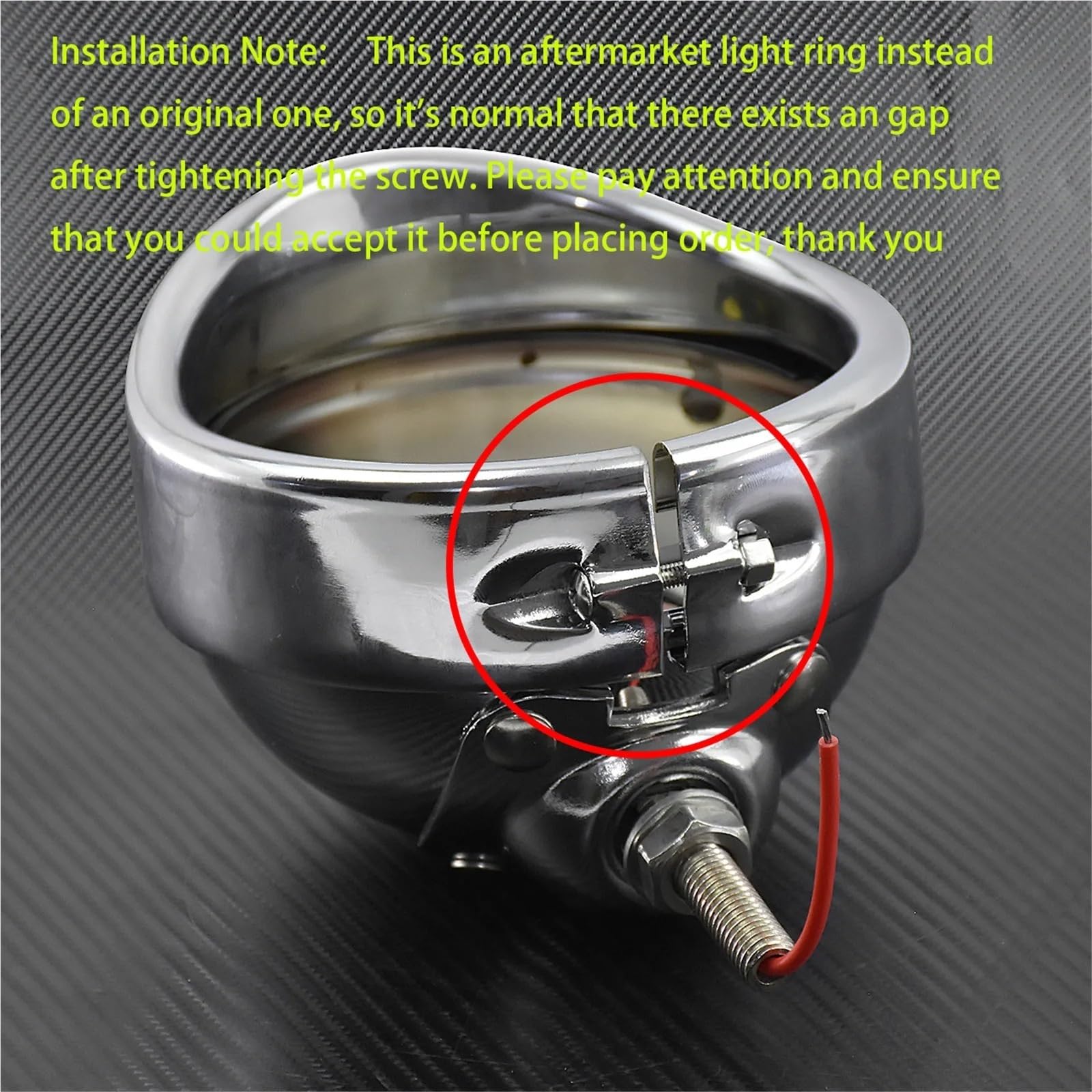 Base de bombilla Clips Soporte para luz antiniebla de motocicleta de 4-1/2" con intermitentes, compatible con Harley Touring, Electra Glide (1997-2013), Road King.(Black Housing Cover)