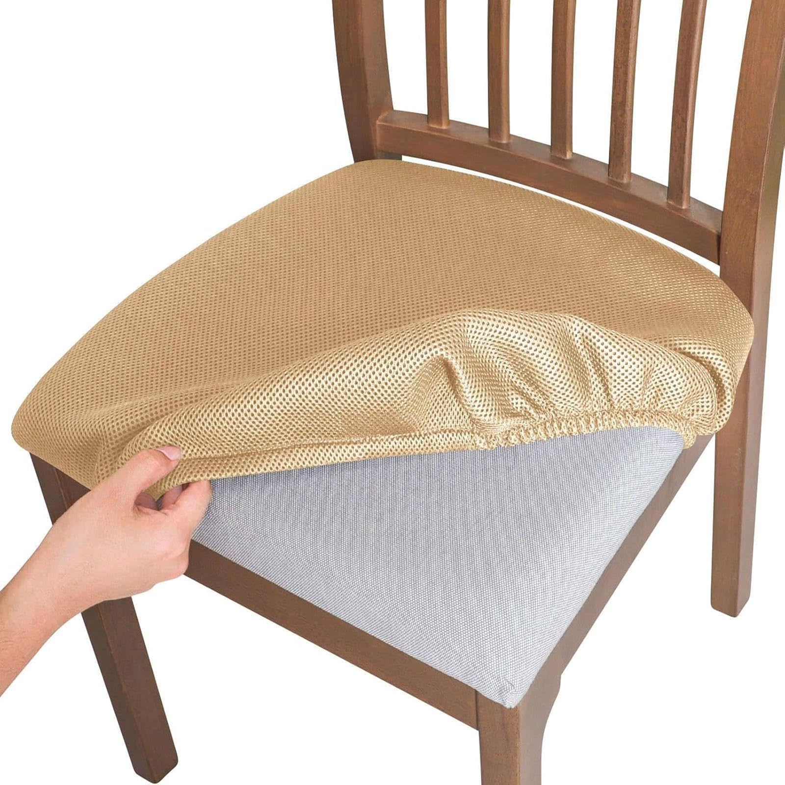 Housses de chaise lavables et extensibles avec nœud de fixation