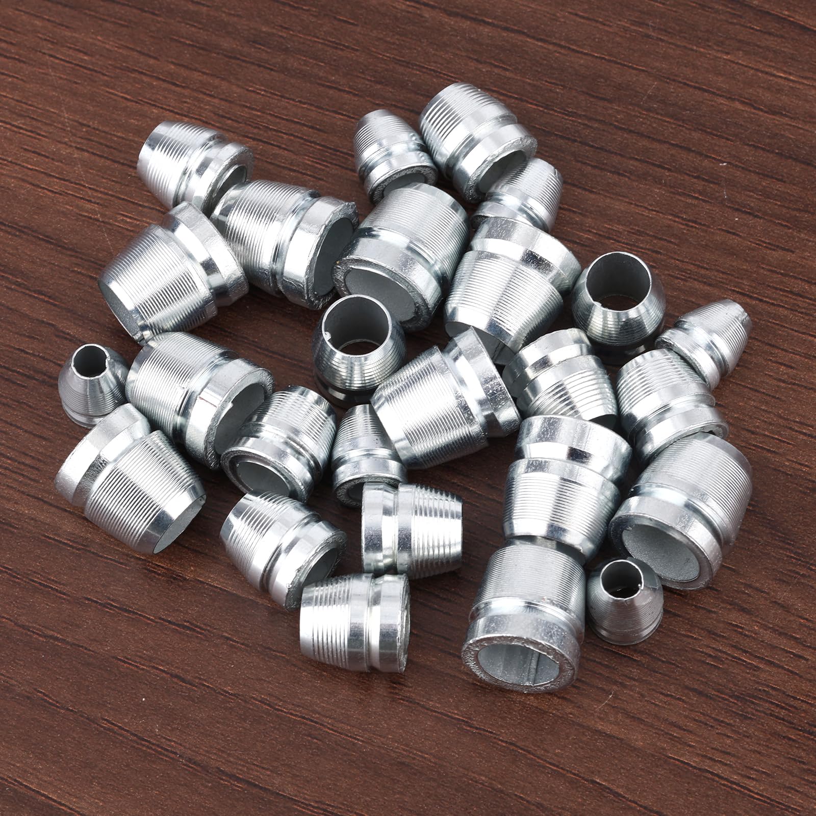 30 Szt. Zestaw Klinów Siekiery Okraglej, 10mm,12mm,14mm Solidny Klin Siekiery ze Stali Weglowej Akcesoria do Mlotka Metalowego do Wzmacniania