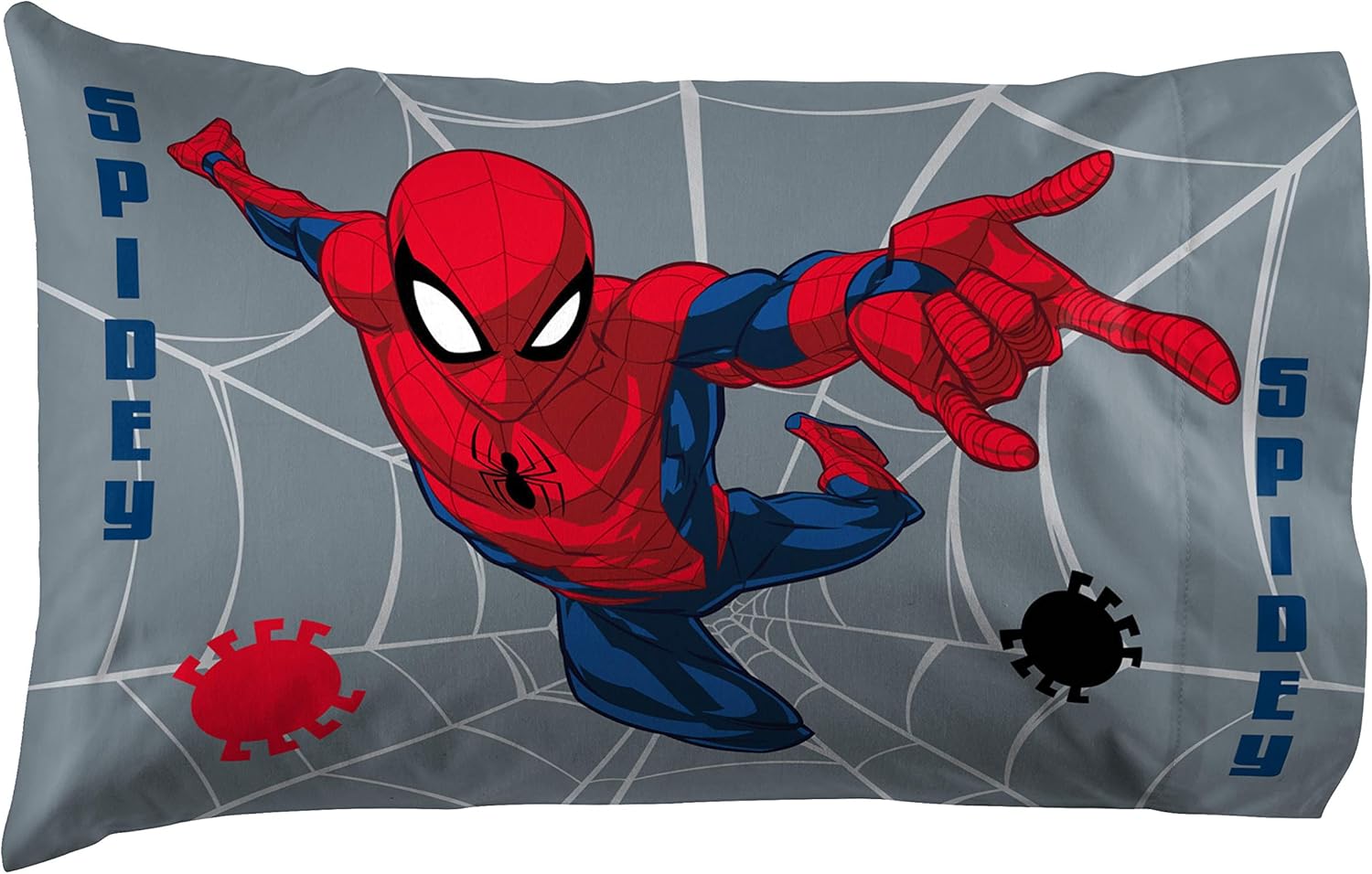 Jay Franco Marvel Spiderman Spidey Faces 5 Piece Full Bed Set - Includes Reversible Comforter & Sheet Set Bedding - Super Soft Fade Resistant Microfiber - (Official Marvel Product) - Image 9