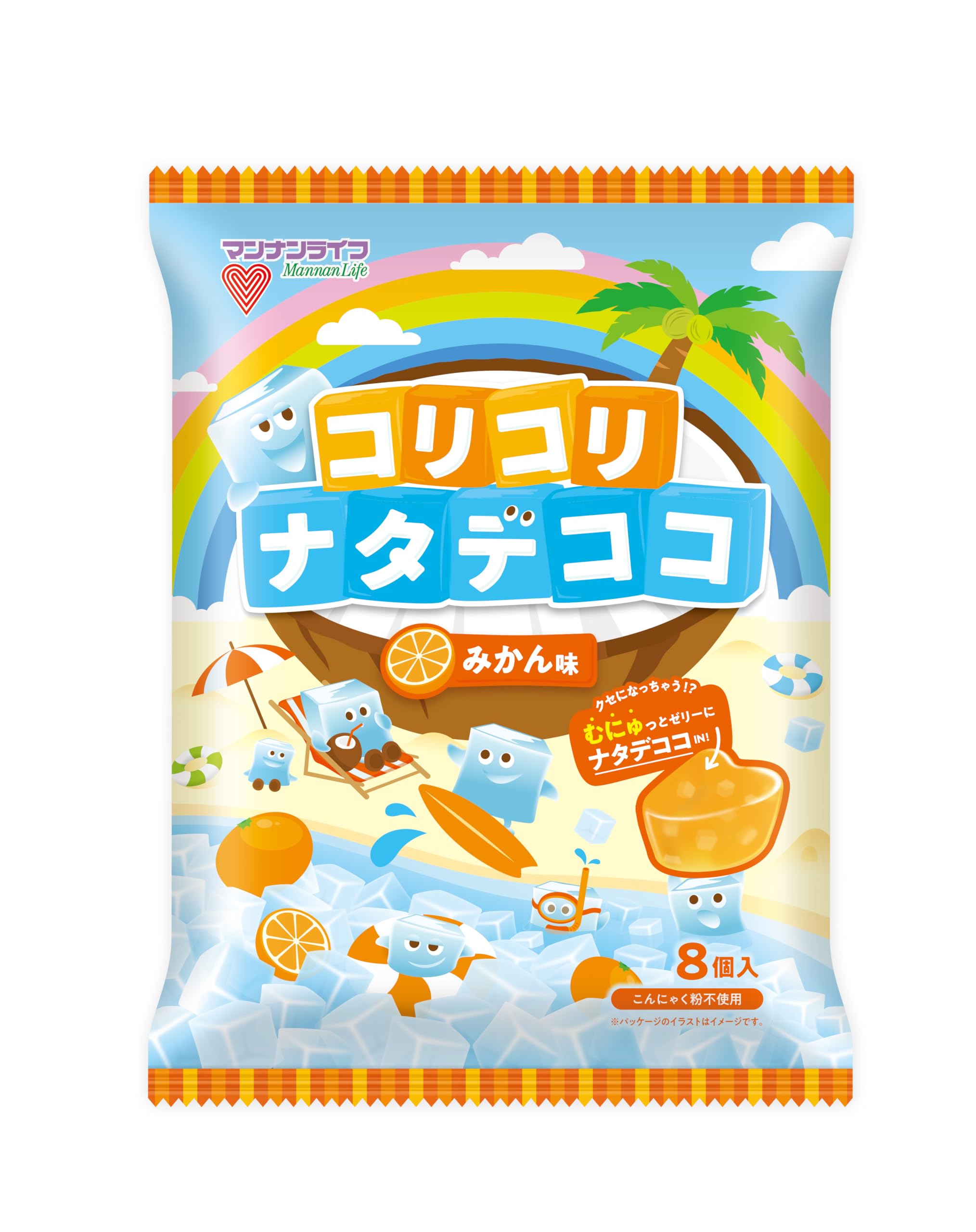 マンナンライフ コリコリナタデココみかん味 24g×8個