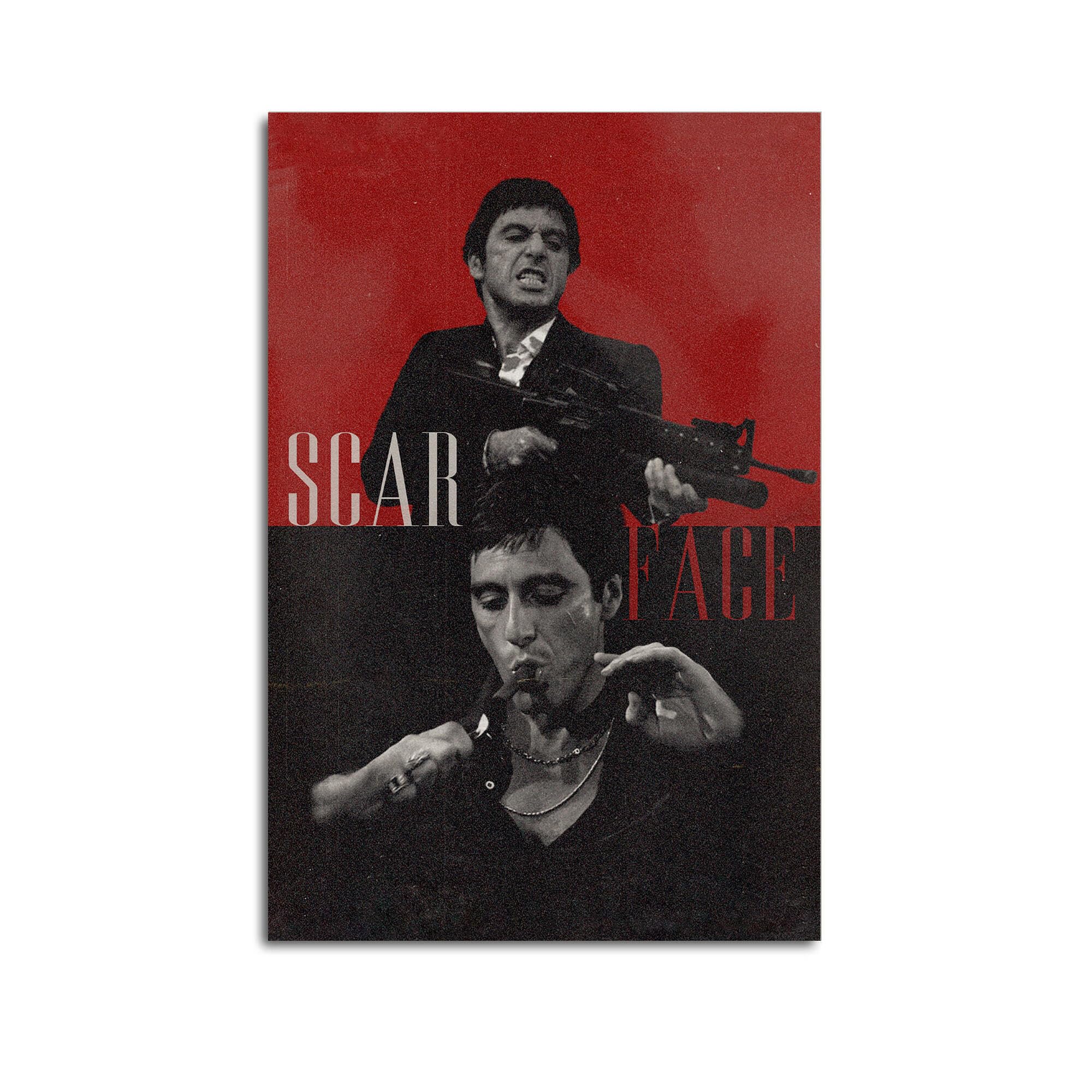 ヴィンテージ　アメリカン雑貨　スカーフェイス Amazon.com: Scarface Vintage Movie Canvas Art Poster - 12x18inch