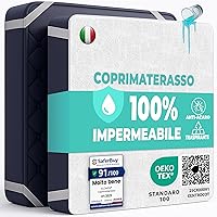 Coprimaterasso Matrimoniale Impermeabile 200x200 cm Lenzuolo in Cotone Cerata per
