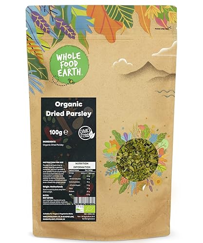 Wholefood Earth Organic Dried Parsley 100 g | GMO Free