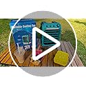 Rozlchar Portable Cooling Fan Compatible for Makita 18V Battery(No Battery) w/USB Input Powered, Outdoor Camping Fan w/Mist, Timing Function, 1600mL Water Tank & LED for Home, Outside, Camping