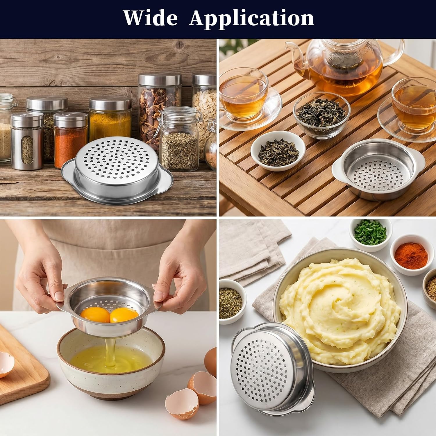 Stainless Steel Food Can Strainer, Tuna Strainer