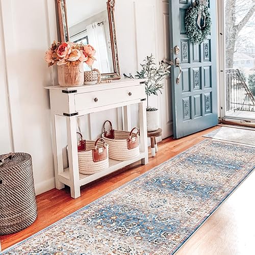 Miniatura 2 de HY HAO YUN LAI Alfombra antideslizante para pasillos, lavable, alfombra larga y ultrasuave, alfombra de pasillo de cocina que no desprende pelusa