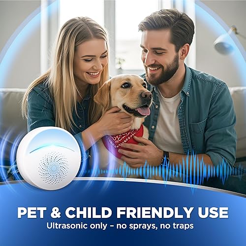 Miniatura 5 de Repelente ultrasónico de insectos y plagas para interiores, repelente de control electrónico actualizado 2025 para cucarachas, roedores, ratones,