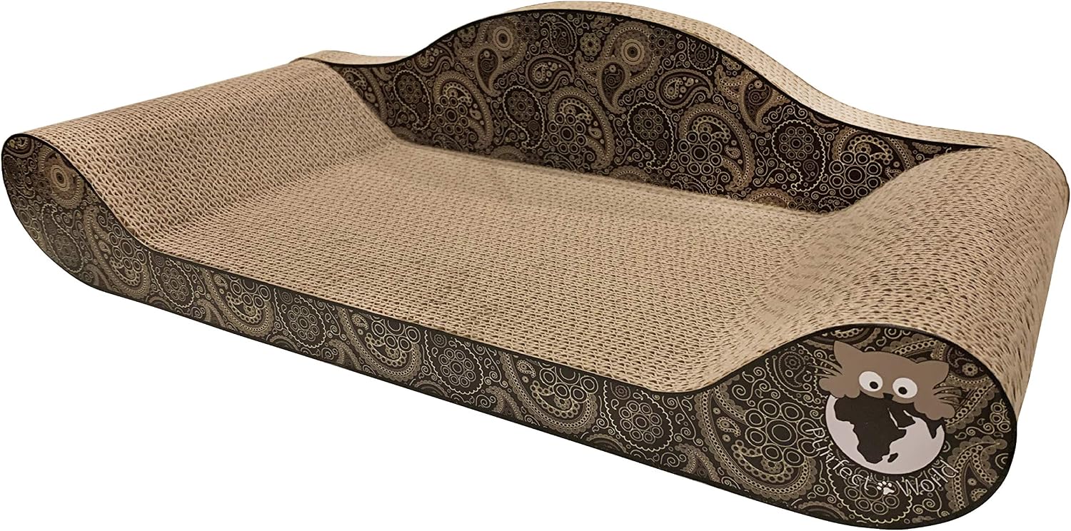 Purrfect World Cat Lounge - Scratcher - Paisley