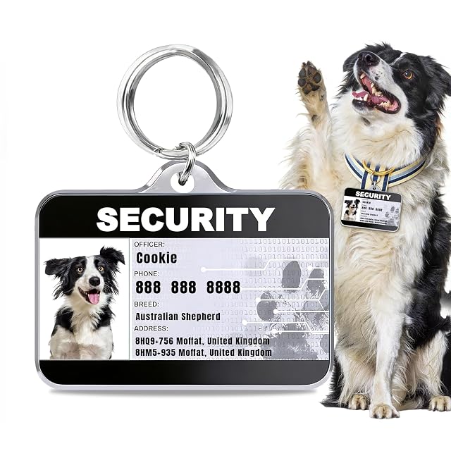 Mocessory Placa de identificación personalizada