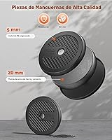 Vista 4 de FEIERDUN Mancuernas ajustables, juego de pesas libres de 20/30/40/45/70/90 libras con conector, juego de mancuernas 5 en 1 que se utiliza como