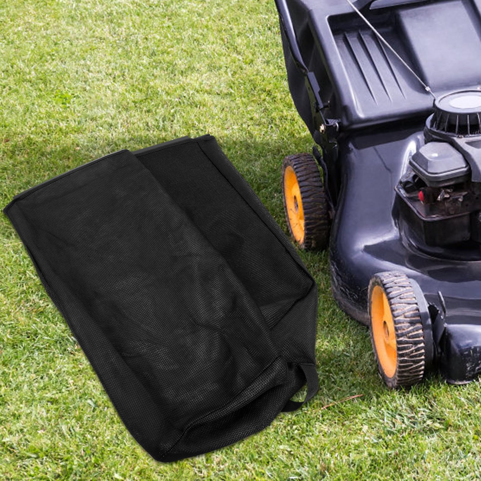 YARNOW Universeller Fangkorb für Rasenmäher aus Robustem Nylon Großer Grassack für Blätter und Gras Langlebig und Vielseitig zum Aufräumen im Garten und Hof