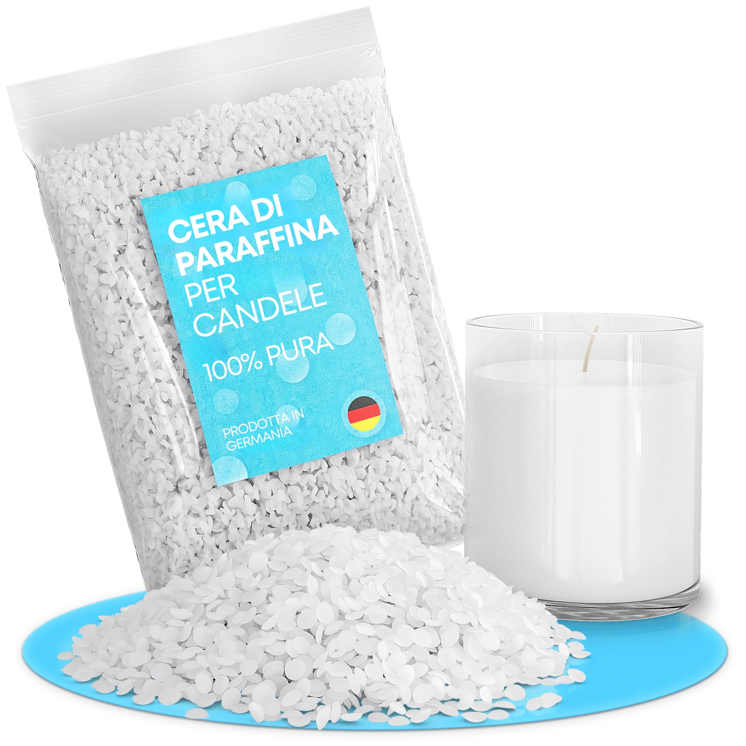 Cera Di Paraffina Oputec Per Candele - 900 Gr, Punto Fusione 55-59°C, Made In Germany - Foto 13