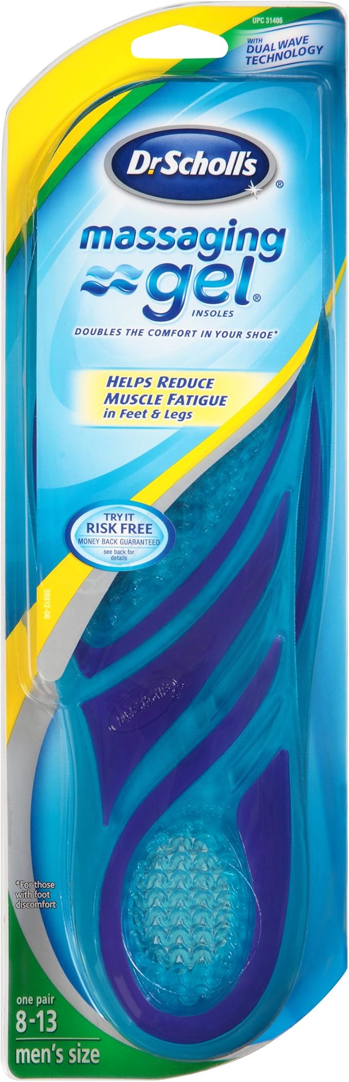 Dr. Scholl's Massaging Gel Insoles for Men-1 Pair
