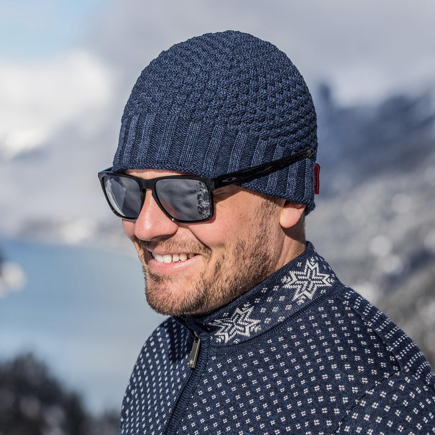 kama Strickmütze Merino AW63 aus 100% Feinster Merinowolle mit Winddichte Gore Windstopper I Hergestellt in EU