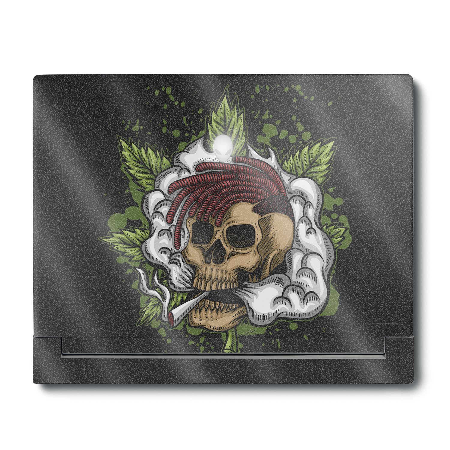 MightySkins Glossy Glitter Skin Compatible With Alienware X16 R1 (2023) Full Wrap Kit - Death By Ganja | Protective, Durable High-Gloss Glitter Finish | Easy To Apply &amp; Change Styles | Made in the USA