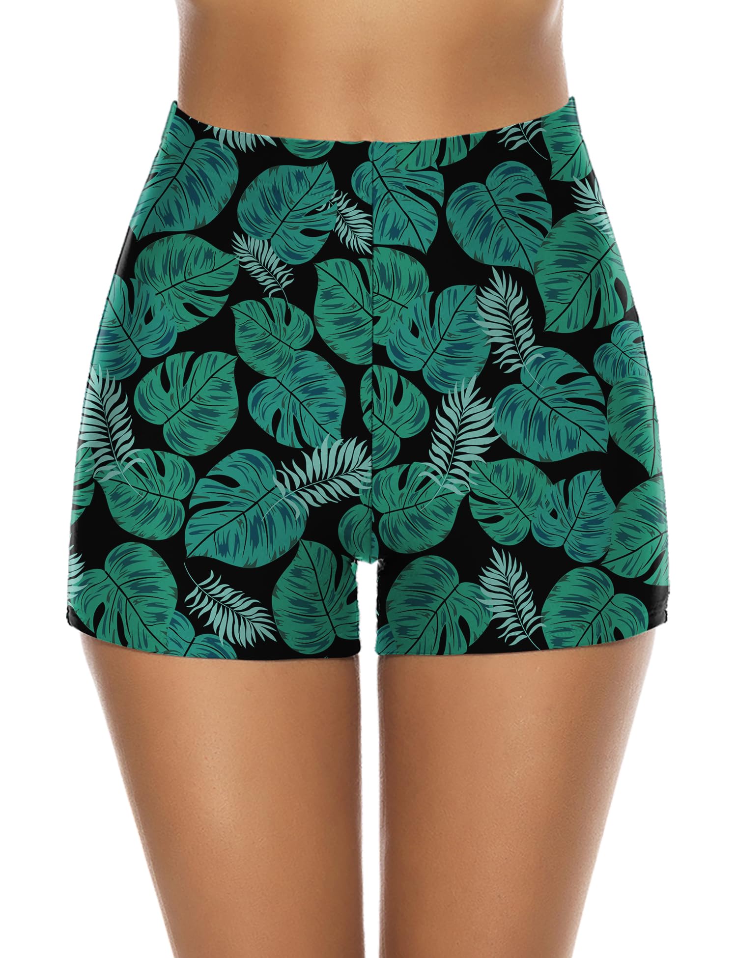 Tournesol Women's Swim Shorts High Waisted Bathing Suit Bottoms Swimsuit Boy Shorts Swimming Bottoms