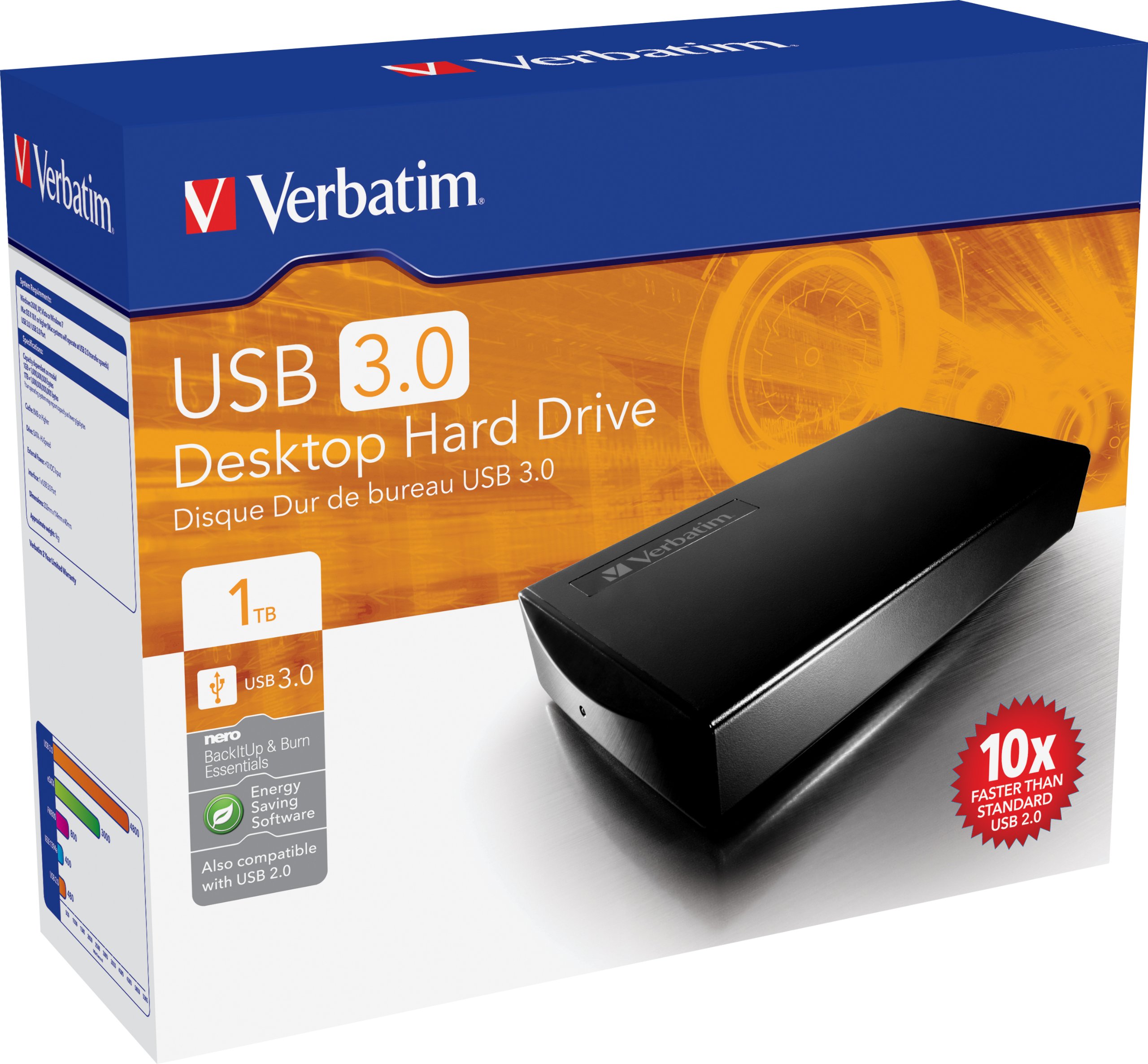 ア*パ様 【中古】iVDR-S HDD 1TB Verbatim 36786 Verbatim Desktop Hard Drive - Disco Duro Externo (1000 GB, 3.5