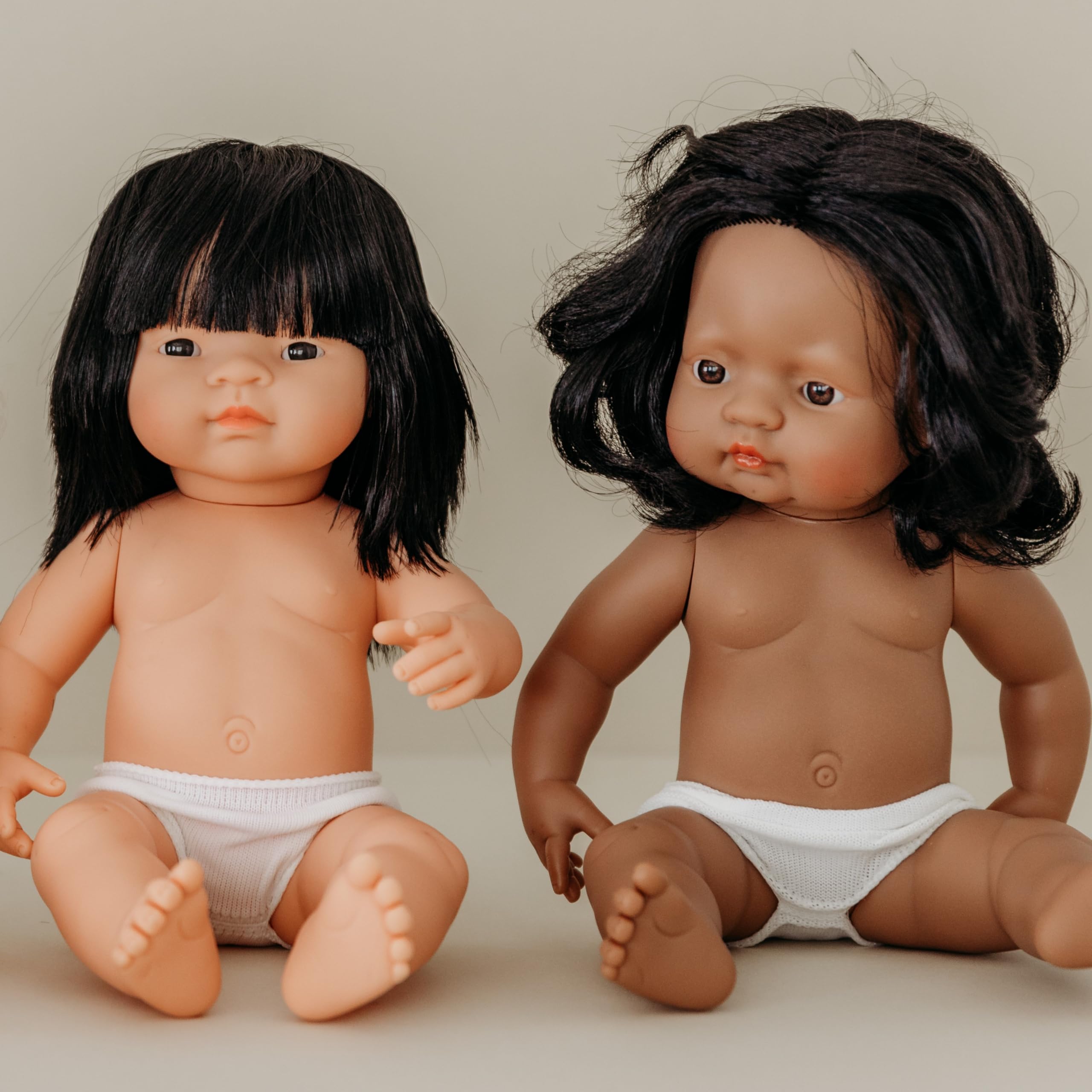 Miniland MINILAND31065 40 cm Unisex Calvo Asian Doll Senza Biancheria Intima