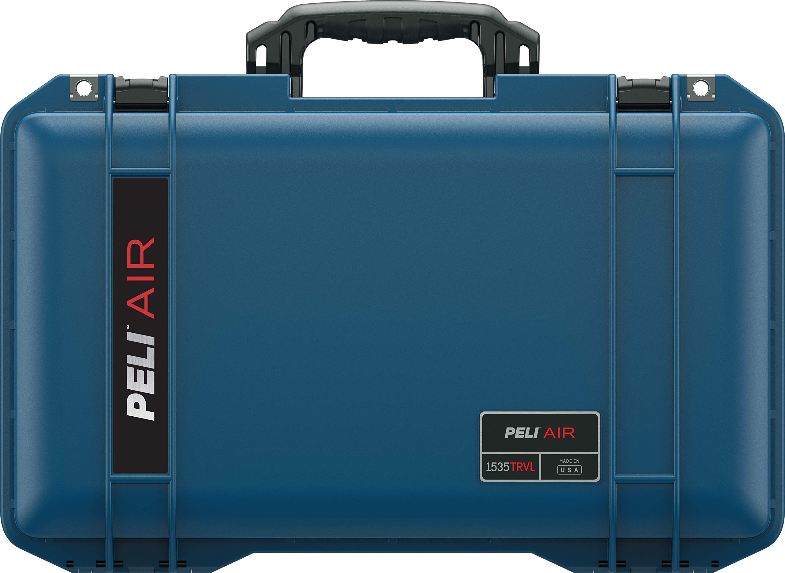 PELI 1535TRVL Travel Air Case, Valigia trolley a prova di urti con ruote, Impermeabile e resistente alla polvere, Capacità di 26L, Fabbricata in USA, Con inserto da viaggio, Colore: Indaco