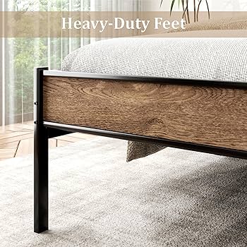 Amazon.com: CXVX King Size Metal Platform Bed Frame with