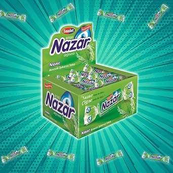 NAZAR Sugar Free Gum 100 Box of Mint