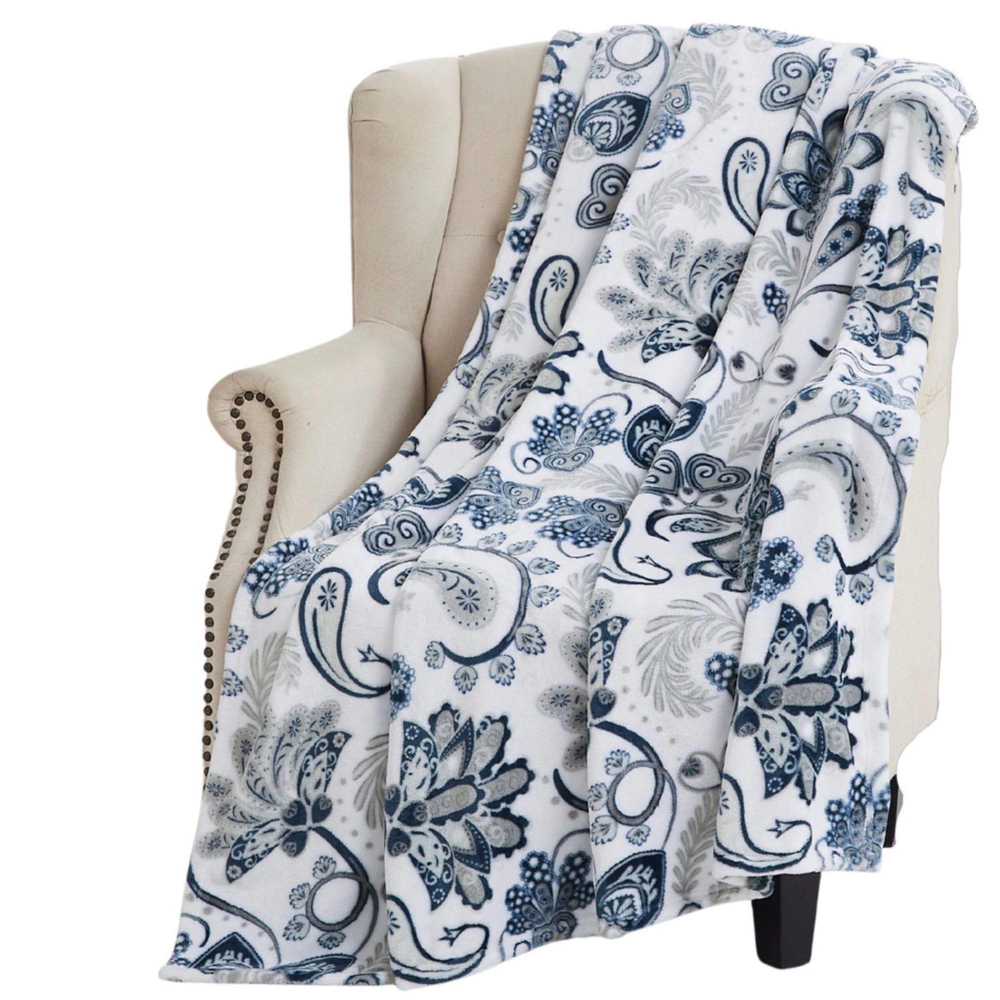 Serafina Home Fleece Throw Blanket