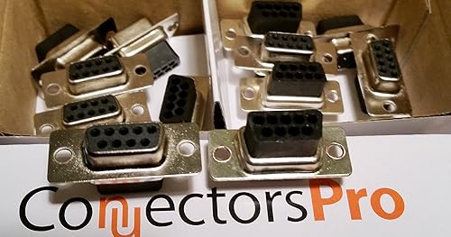 Miniatura 5 de PC Accessories - Conectores Pro DB9 hembra D-Sub tipo crimpado, paquete de 10 sin pin