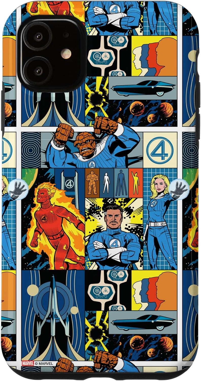 Marvel Studios The Fantastic Four: First Steps Retro Collage Case for iPhone 17