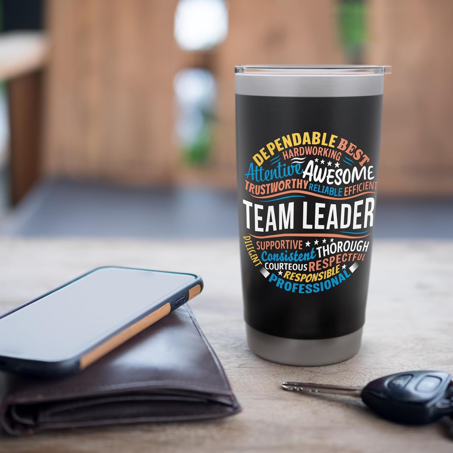 Team Leader Gifts Staff Funny Appreciation Stainless Steel Insulated Tumbler - Image 7