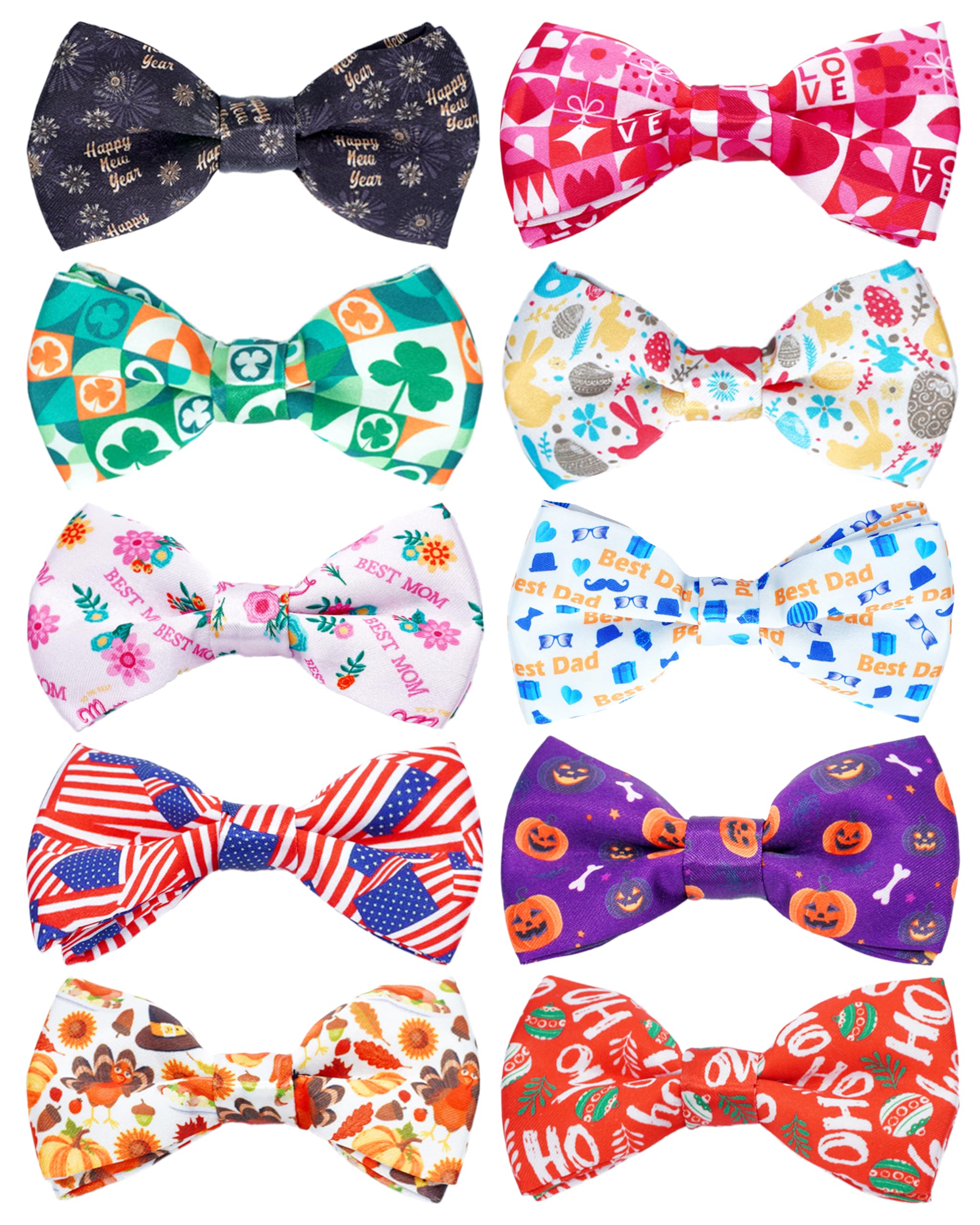 PET SHOW 10-Pack Holiday Bow Ties for pets
