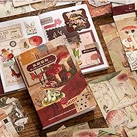 Vista 8 de emmoolife Kit de Suministros para Scrapbooking, Kit de Scrapbook Estético de Hongos Vintage para Bullet Journal y Junk Journal, Papelería, Cuaderno
