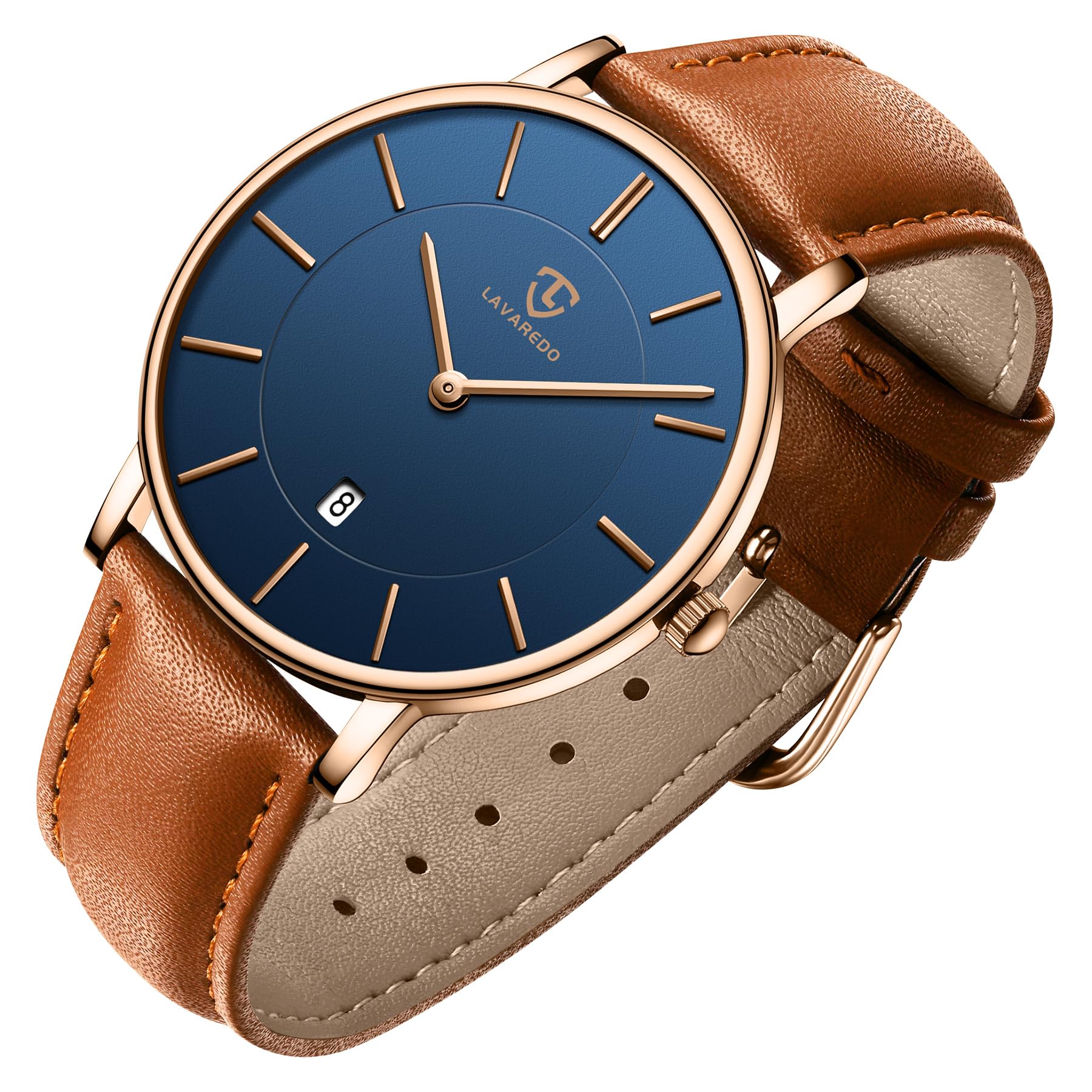 BEN NEVIS Watch, Mens Watch, Minimalist Fashion Simple Wrist Watch Analog Date with Leather Strap